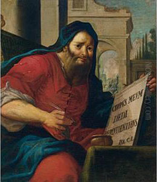 Il Profeta Isaia Oil Painting by Domenico Pellegrini Tibaldi