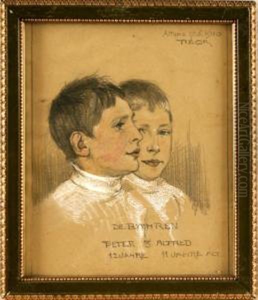 Peter Und Alfred Oil Painting by Joseph Tibor