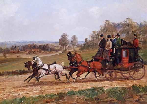 Coaching Scene Oil Painting by Henry Alken