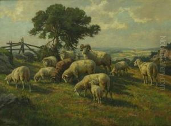 Landschaft Oil Painting by Willy Tiedjen