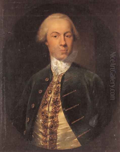 Portrait of General Allanby, Govenor of Santa Lucia Oil Painting by Cosmo Alexander