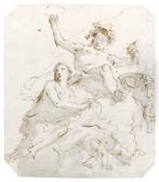 Bacchus And Ariadne Oil Painting by Giovanni Battista Tiepolo