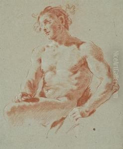 Bacchus Oil Painting by Lorenzo Baldissera Tiepolo