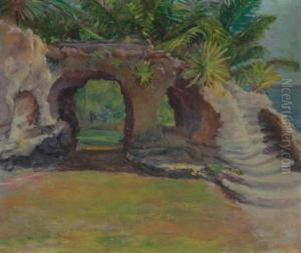 Florida Oil Painting by Louis Comfort Tiffany