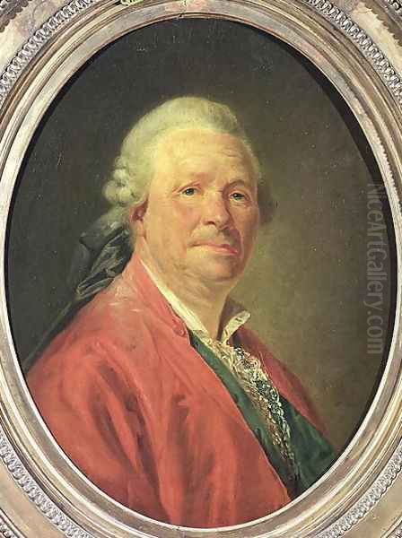 Portrait of Christoph Willibald von Gluck Oil Painting by Etienne Aubry