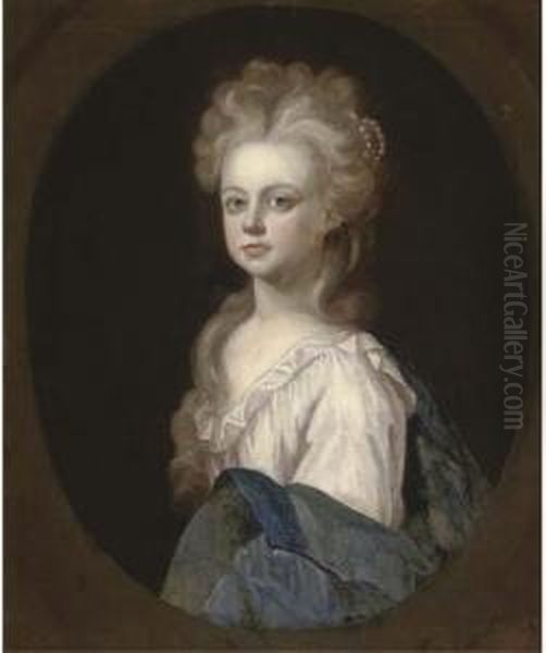 Portrait Of A Lady Oil Painting by Henry Tilson