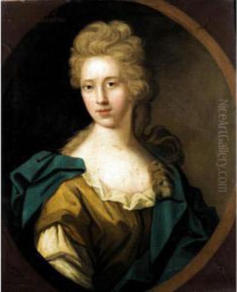 Portrait Of A Lady, Traditionally Identified As Anne, Daughter Of John, 11 Th Lord Elphinstone Oil Painting by Henry Tilson