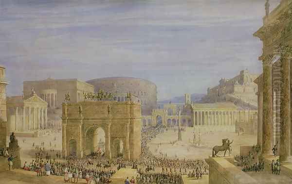 The Roman Forum Oil Painting by Francis Vyvyan Jago Arundale