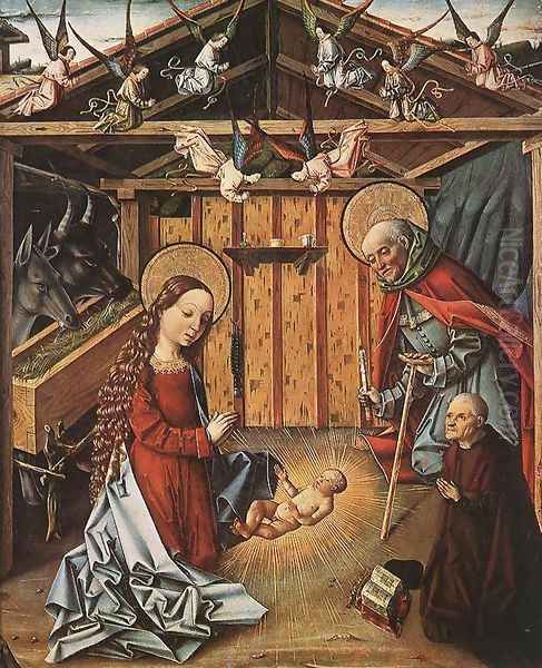 Nativity 1474-76 Oil Painting by Master of Avila