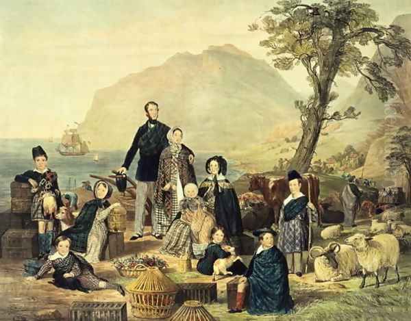 The Emigrants, c.1850 Oil Painting by W. Alsworth