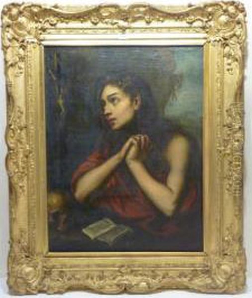 The Penitent Magdalene Oil Painting by Domenico Tintoretto