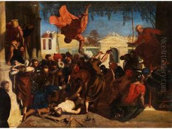 Das Wunder Des Heiligen Markus Oil Painting by Jacopo Robusti, II Tintoretto