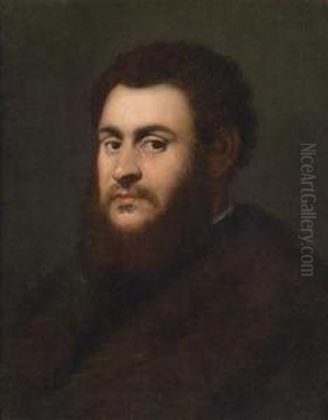 Portrait Of A Bearded Man Oil Painting by Jacopo Robusti, II Tintoretto