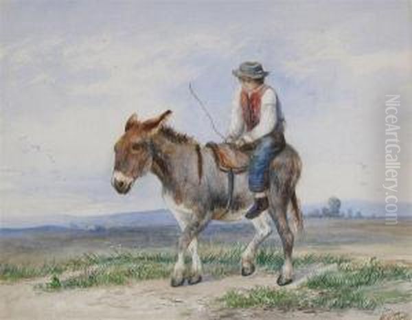 Returning From Market Oil Painting by William Vivian Tippet