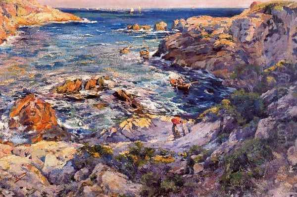 Fornells. Costa Brava Oil Painting by Francisco Arasa