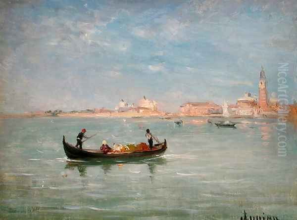 Venice Oil Painting by Adolphe Appian