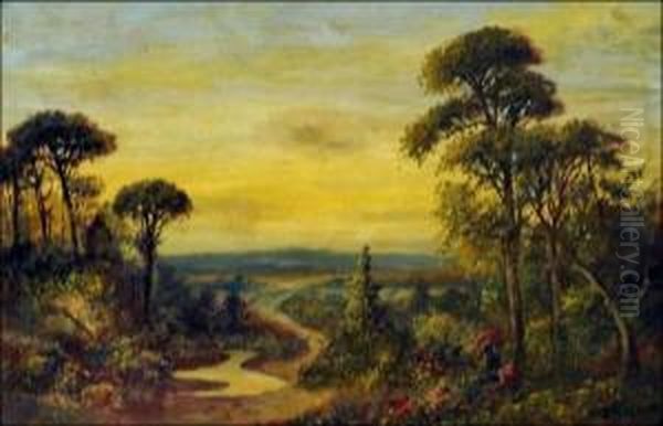 Across The Heath Oil Painting by John Henry Titcomb