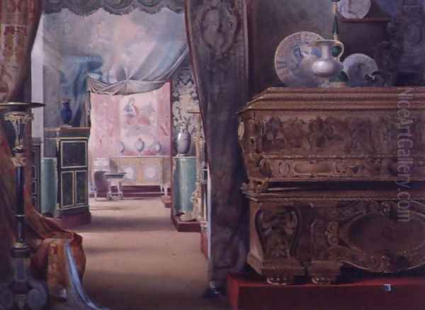 Marlborough House - View of Rooms Oil Painting by Charles Armytage