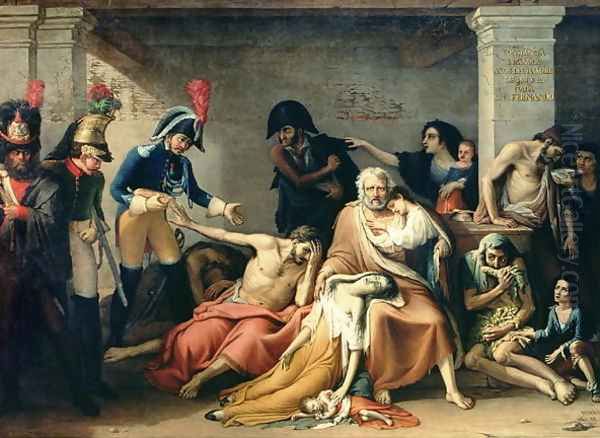 The Starving of Madrid in 1811-12, 1818 Oil Painting by Jose Aparicio