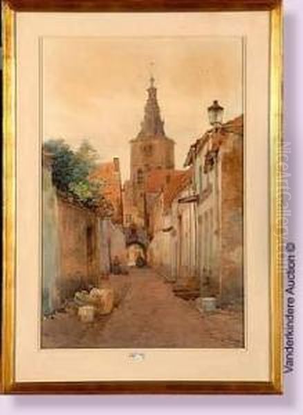 Ruellede Dixmude Animee Oil Painting by Louis Titz