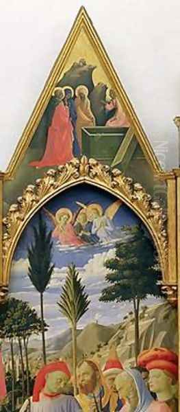 Santa Trinita Altarpiece frame and pinnacles by Lorenzo Monaco 2 Oil Painting by Fra Angelico (Guido di Pietro)