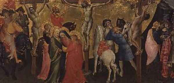 The Crucifixion Oil Painting by Fra Angelico (Guido di Pietro)