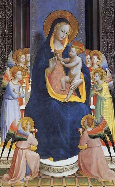 Fiesole Altarpiece Oil Painting by Fra Angelico (Guido di Pietro)