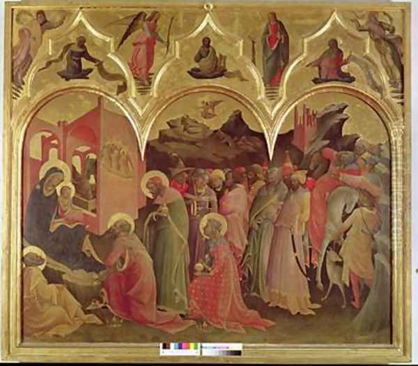 The Adoration of the Magi 1422 Oil Painting by Fra Angelico (Guido di Pietro)