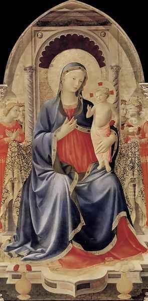 Cortona Polyptych (central panel) Oil Painting by Fra Angelico (Guido di Pietro)