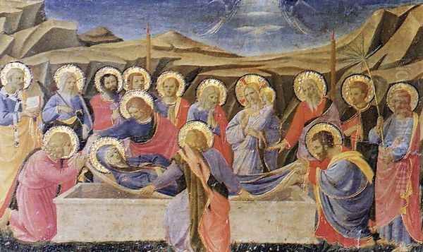 Death of the Virgin Oil Painting by Fra Angelico (Guido di Pietro)