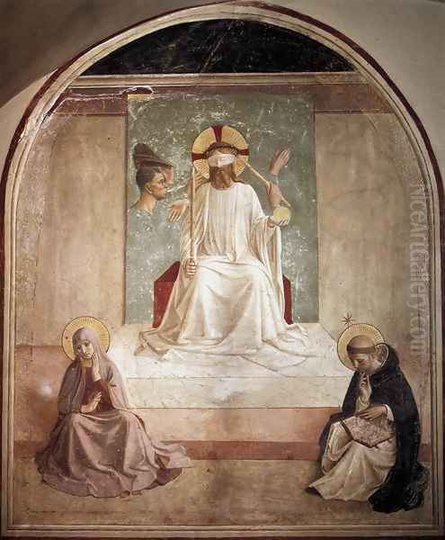 Mocking of Christ Oil Painting by Fra Angelico (Guido di Pietro)