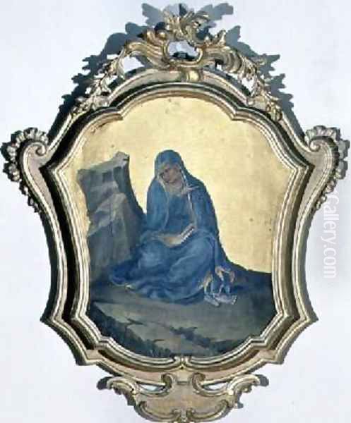 The Virgin Mourning Oil Painting by Fra Angelico (Guido di Pietro)