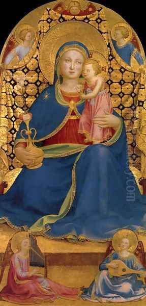 The Virgin of Humility Oil Painting by Fra Angelico (Guido di Pietro)