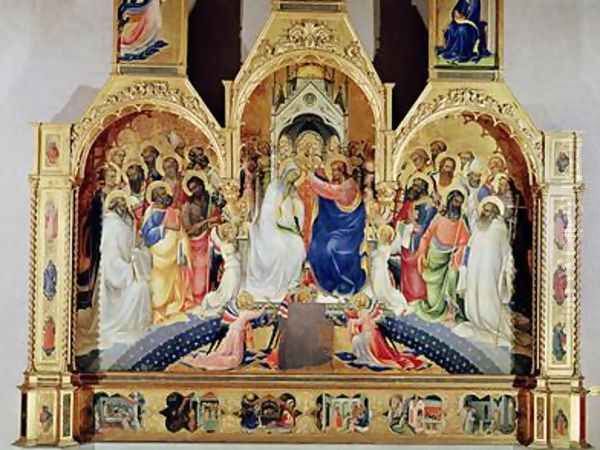 The Coronation of the Virgin Oil Painting by Fra Angelico (Guido di Pietro)