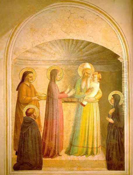 Presentation of Jesus in the Temple Oil Painting by Fra Angelico (Guido di Pietro)