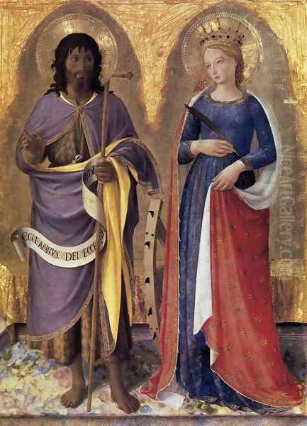 Perugia Altarpiece (right panel) Oil Painting by Fra Angelico (Guido di Pietro)