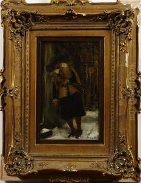 Tillskriven, Cavalier Utanfor Wardshus Oil Painting by Max Todt