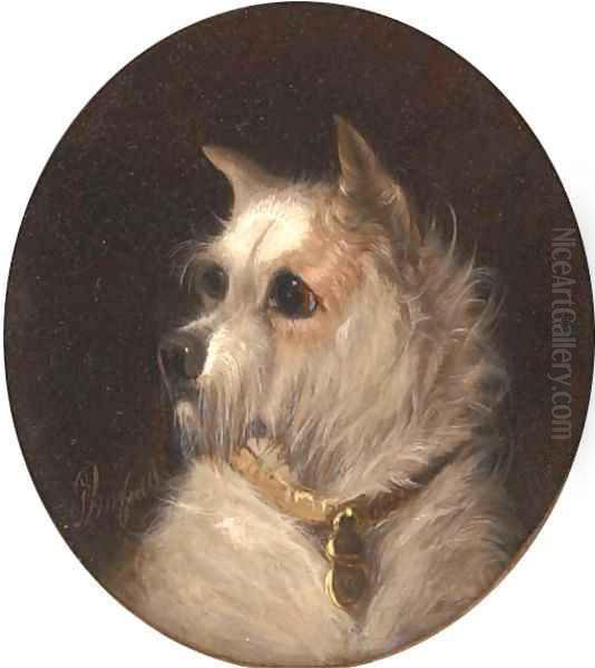 A terrier Oil Painting by George Armfield