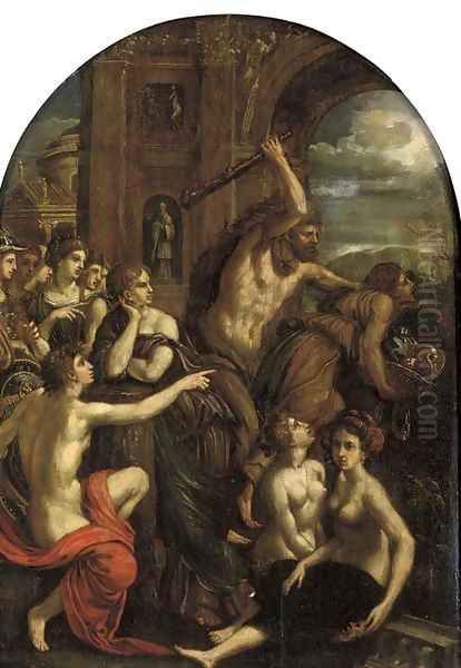 The Madness of Hercules Oil Painting by Hans Von Aachen