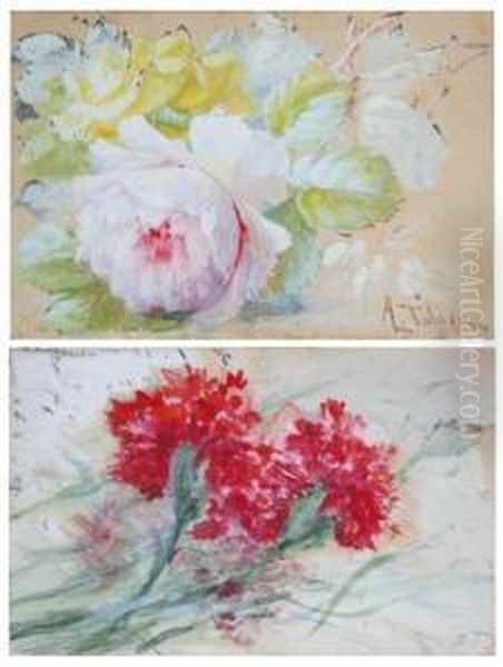 Flores Oil Painting by Aurelio Tolosa Y Alsina