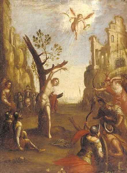 The Martyrdom of Saint Sebastian Oil Painting by Hans Von Aachen