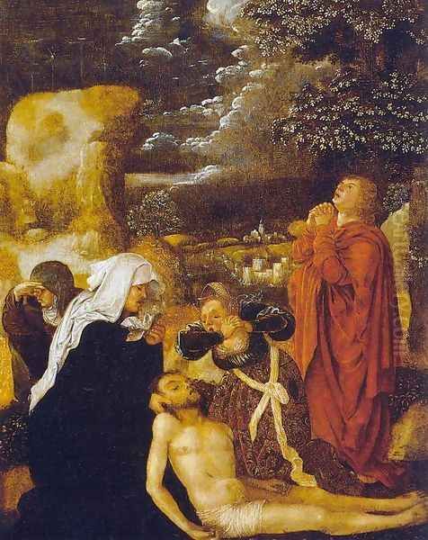 The Lamentation c. 1510 Oil Painting by Ulrich the Elder Apt