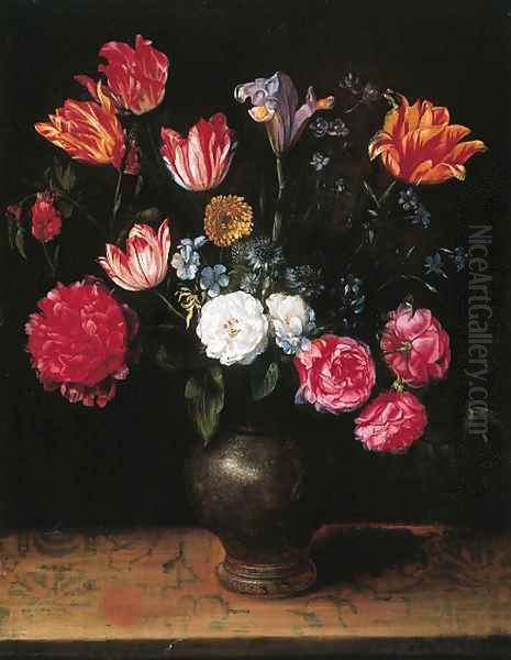 Roses Oil Painting by Alexander Adriaensen