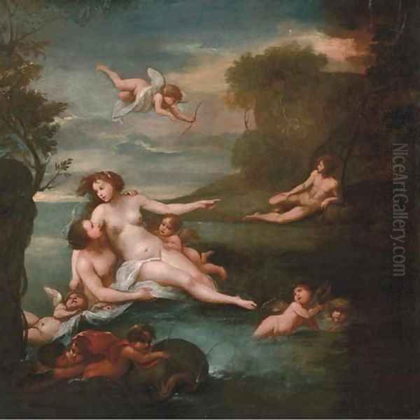 Acis and Galatea Oil Painting by Francesco Albani