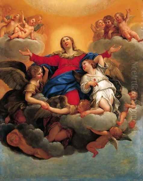 The Assumption of the Virgin 2 Oil Painting by Francesco Albani