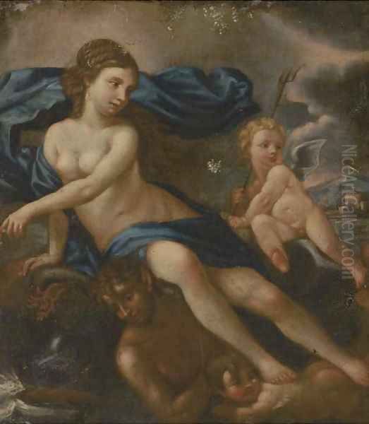 The Triumph of Galatea Oil Painting by Francesco Albani