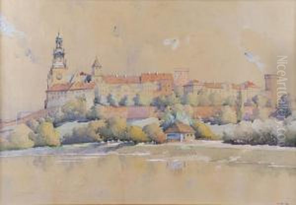 Krakow- Wawel Oil Painting by Stanislav Tondos