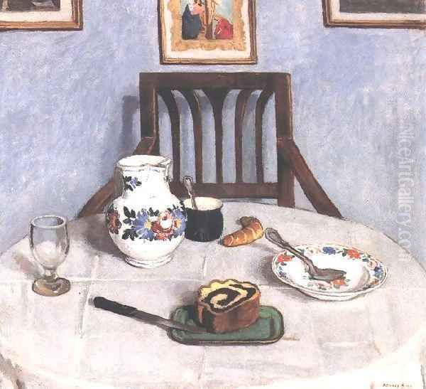 Poppy-seed Cake 1910 Oil Painting by De Lorme and Ludolf De Jongh Anthonie