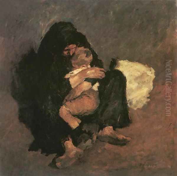 Mother 1901 Oil Painting by De Lorme and Ludolf De Jongh Anthonie