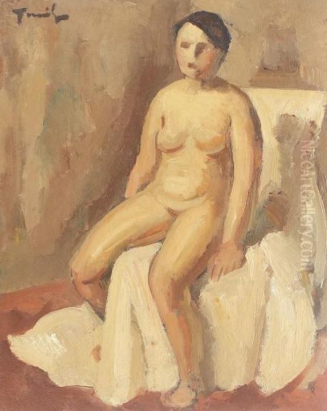 Studiu Pentru Nud Oil Painting by Nicolae Tonitza